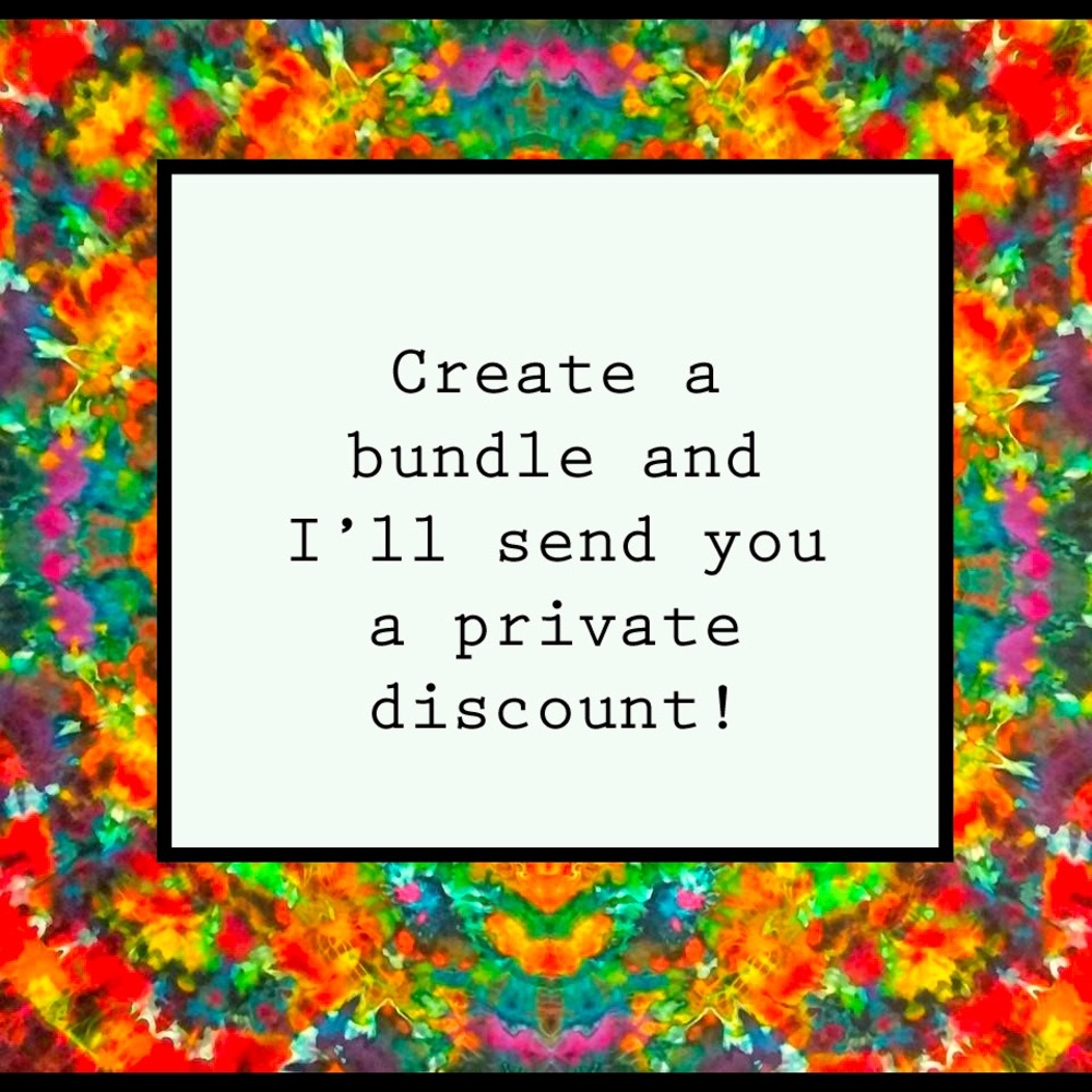 Create a bundle and I’ll offer you a private discount!